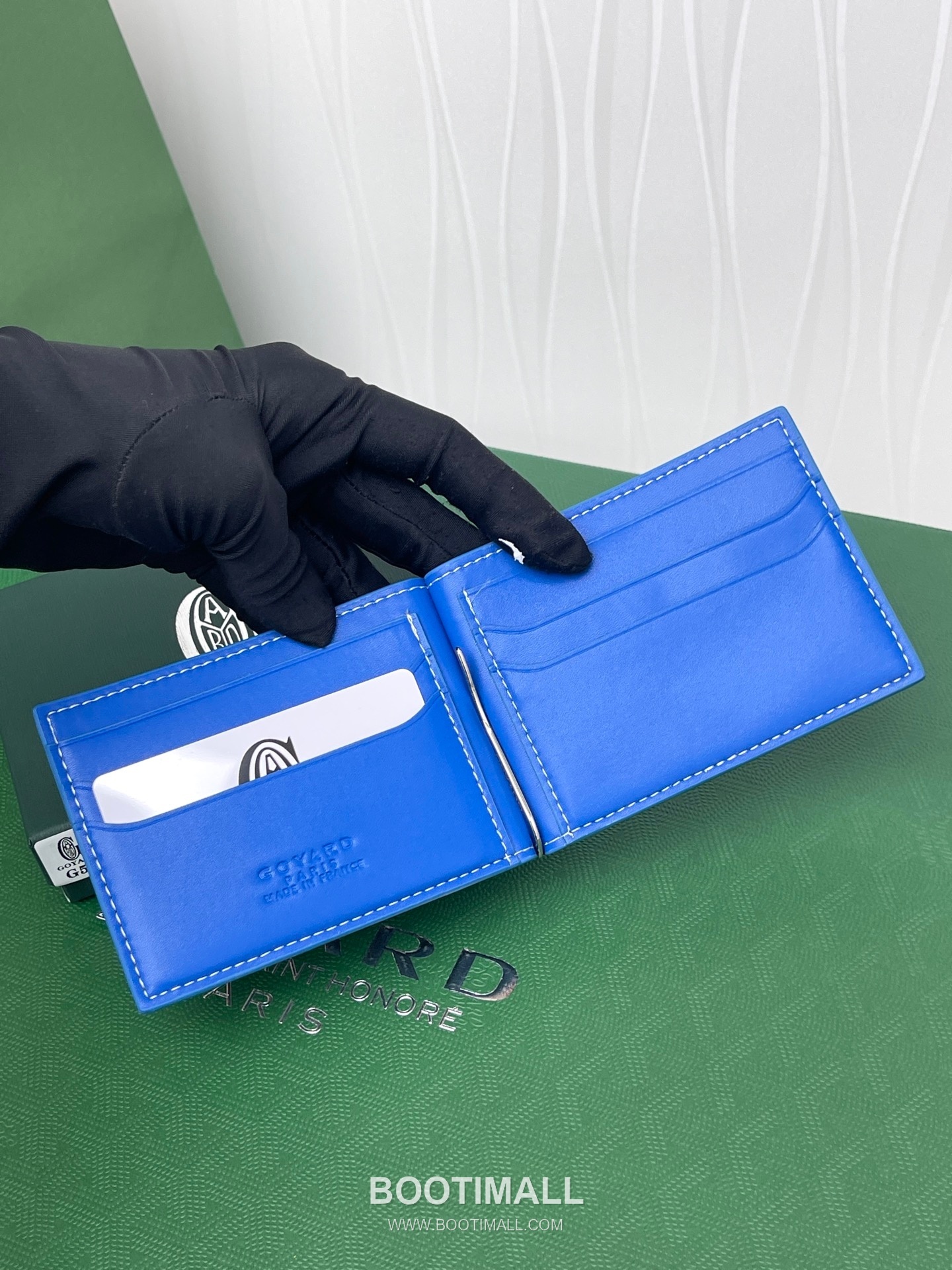 Goyard Saint-Thomas Goyardine Canvas Leather Bi-Fold Wallet with Money Clip 고야드 생토마 고야르딘 캔버스 레더 바이폴드 머니클립 지갑 G511 11cm 6