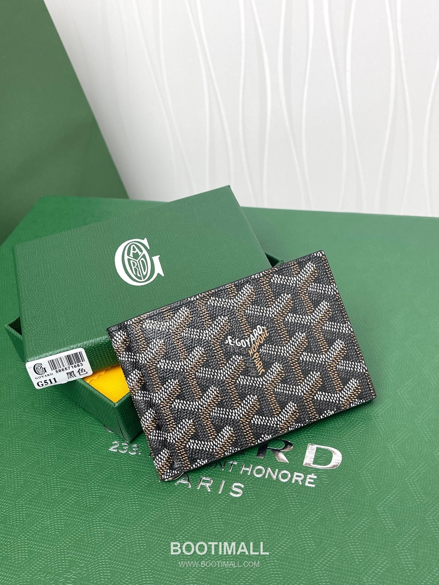 Goyard Saint-Thomas Goyardine Canvas Leather Bi-Fold Wallet with Money Clip 고야드 생토마 고야르딘 캔버스 레더 바이폴드 머니클립 지갑 G511 11cm 1