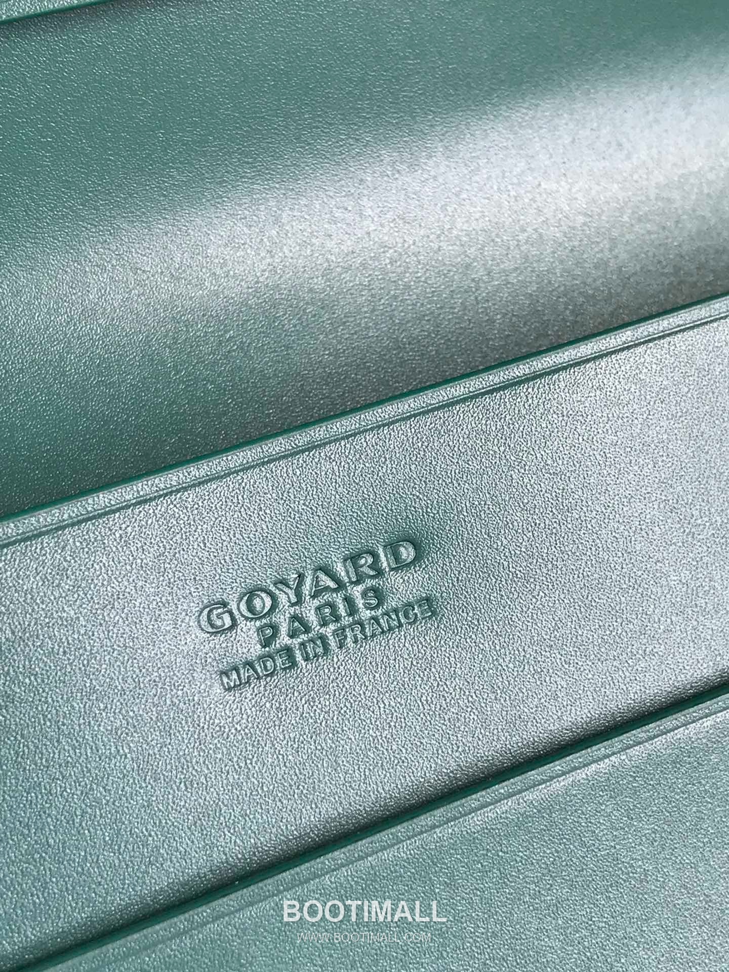 Goyard Richelieu Goyardine Canvas Calfskin Leather Bi-Fold Long Wallet with Snap Closure 고야드 리슐리외 고야르딘 캔버스 카프스킨 레더 바이폴드 롱월렛 스냅클로저 628 19cm 6