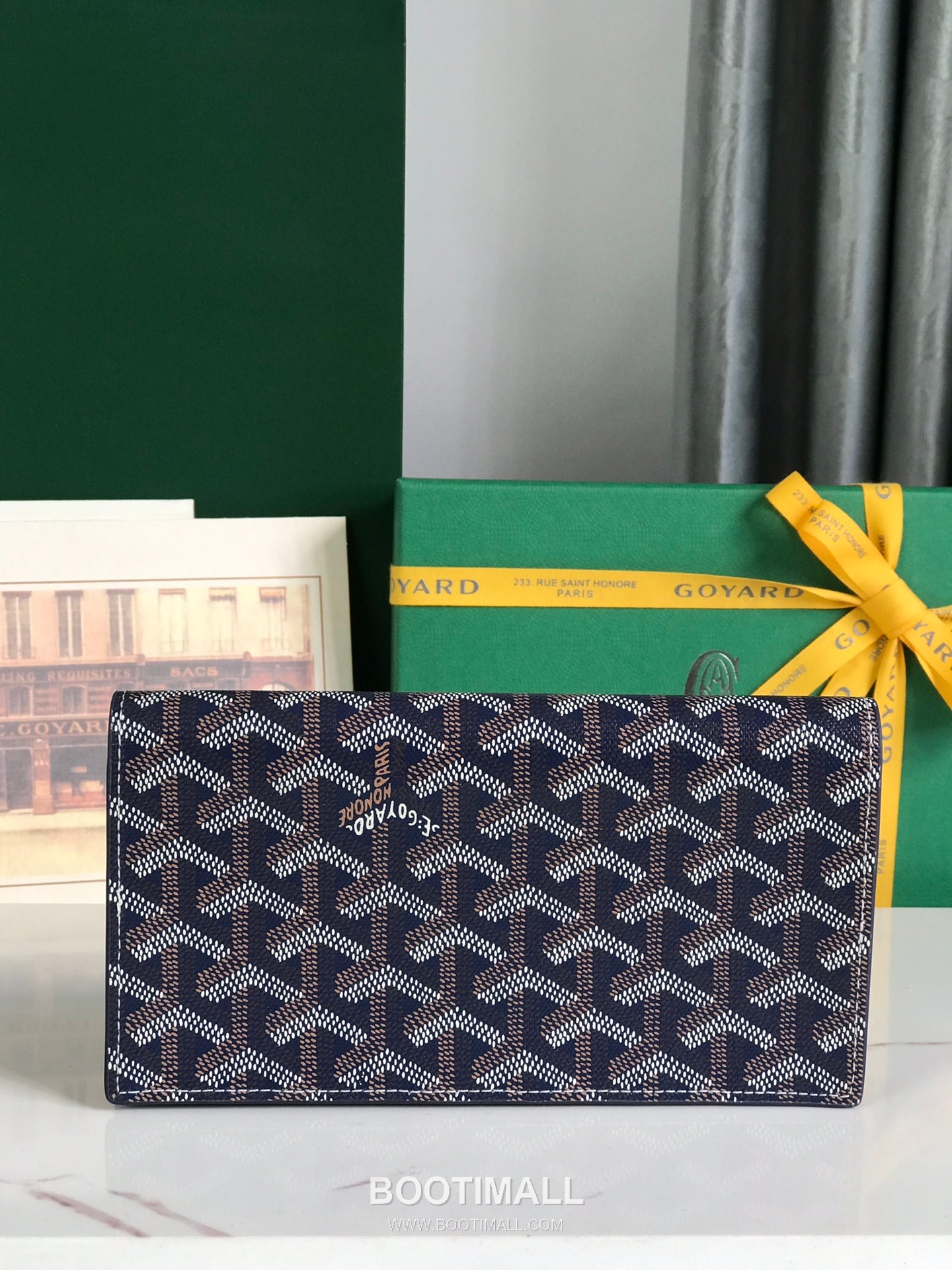Goyard Richelieu Goyardine Canvas Calfskin Leather Bi-Fold Long Wallet with Snap Closure 고야드 리슐리외 고야르딘 캔버스 카프스킨 레더 바이폴드 롱월렛 스냅클로저 628 19cm 3