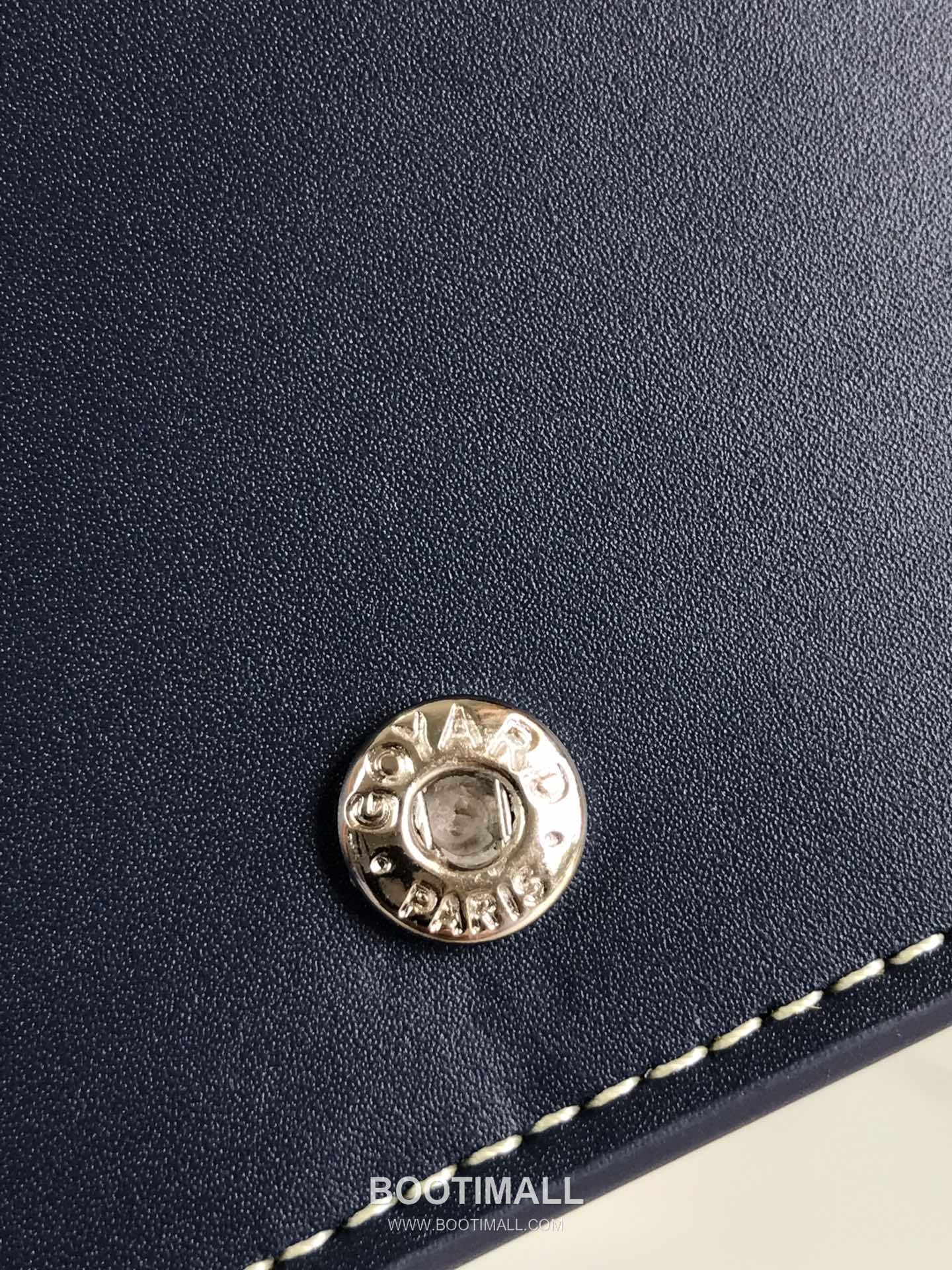 Goyard Richelieu Goyardine Canvas Calfskin Leather Bi-Fold Long Wallet with Snap Closure 고야드 리슐리외 고야르딘 캔버스 카프스킨 레더 바이폴드 롱월렛 스냅클로저 628 19cm 9