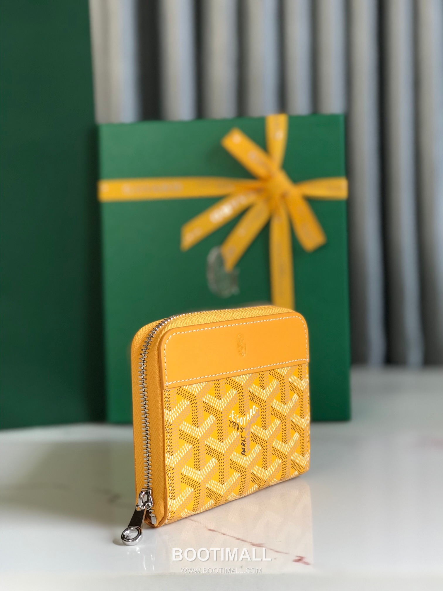 Goyard Matignon Mini Goyardine Canvas Zip Coin Wallet with Card Slots 고야드 마티뇽 미니 고야르딘 캔버스 집 코인 지갑 카드슬롯 020605 11.5cm 3