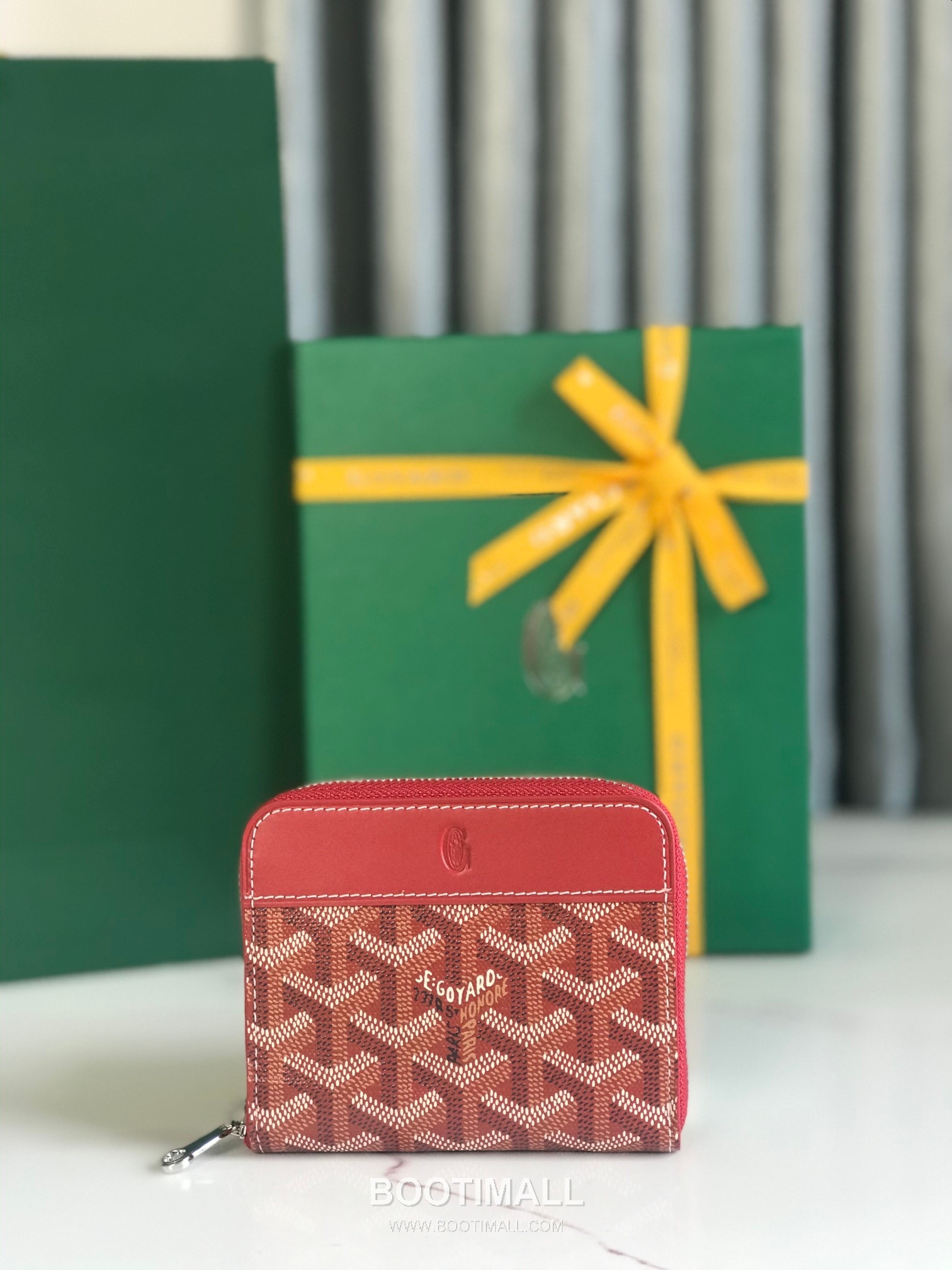 Goyard Matignon Mini Goyardine Canvas Zip Coin Wallet with Card Slots 고야드 마티뇽 미니 고야르딘 캔버스 집 코인 지갑 카드슬롯 020605 11.5cm 1