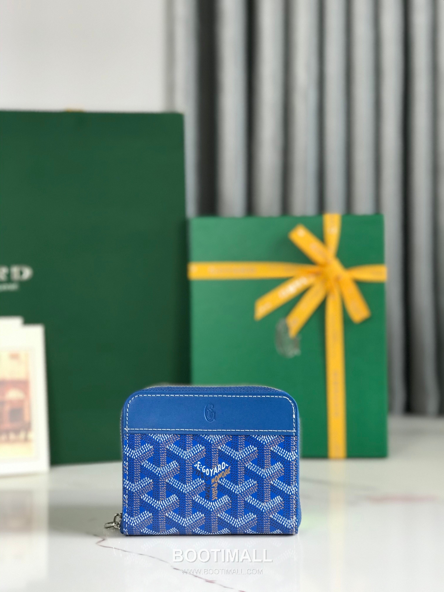 Goyard Matignon Mini Goyardine Canvas Zip Coin Wallet with Card Slots 고야드 마티뇽 미니 고야르딘 캔버스 집 코인 지갑 카드슬롯 020605 11.5cm 1