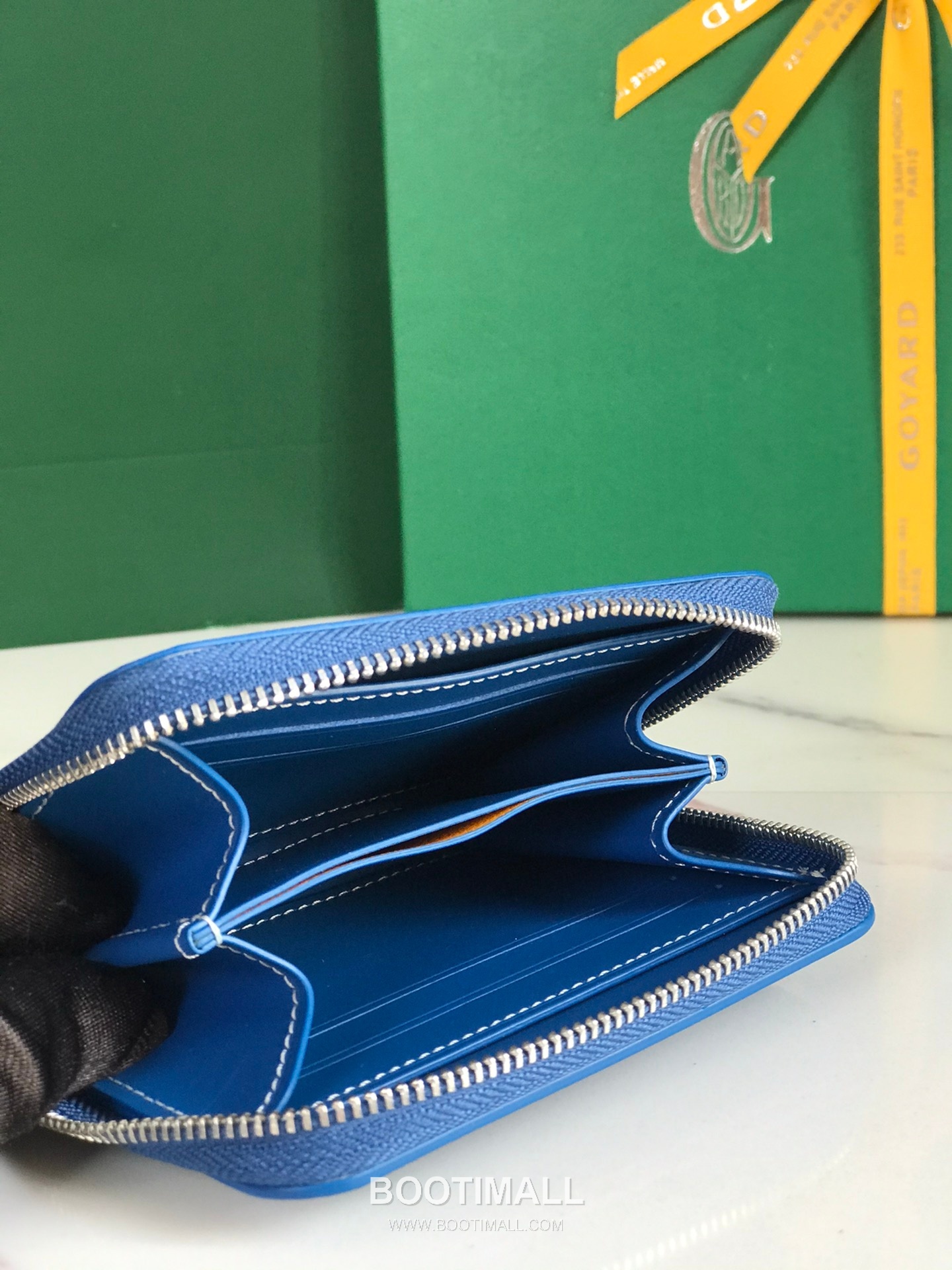 Goyard Matignon Mini Goyardine Canvas Zip Coin Wallet with Card Slots 고야드 마티뇽 미니 고야르딘 캔버스 집 코인 지갑 카드슬롯 020605 11.5cm 6