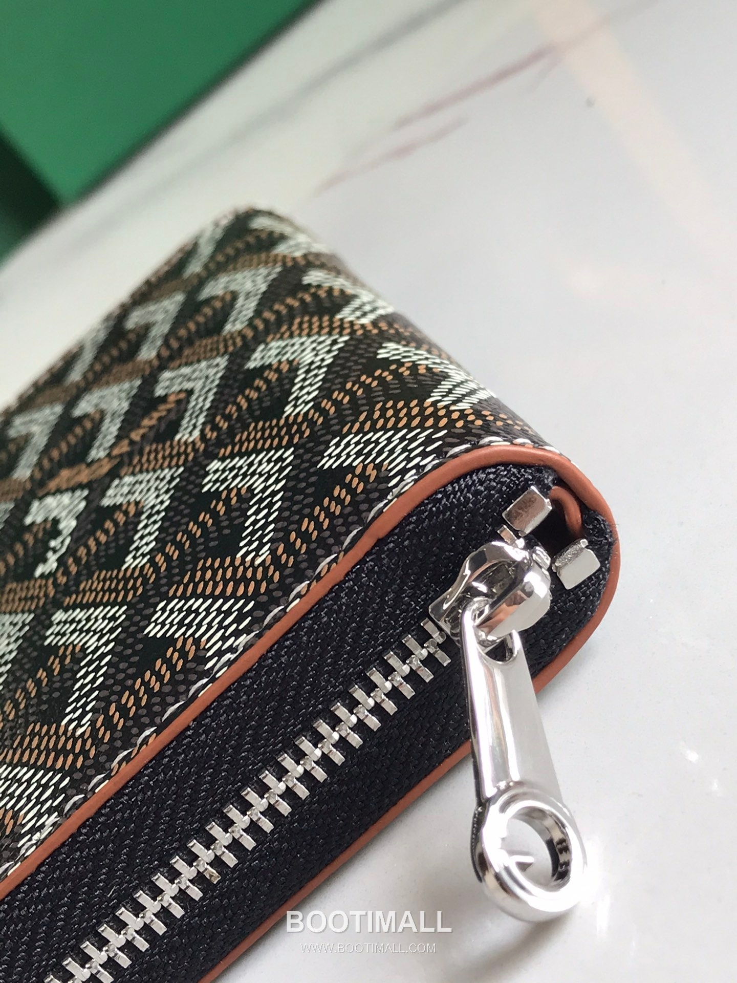 Goyard Matignon Mini Goyardine Canvas Zip Coin Wallet with Card Slots 고야드 마티뇽 미니 고야르딘 캔버스 집 코인 지갑 카드슬롯 020605 11.5cm 4