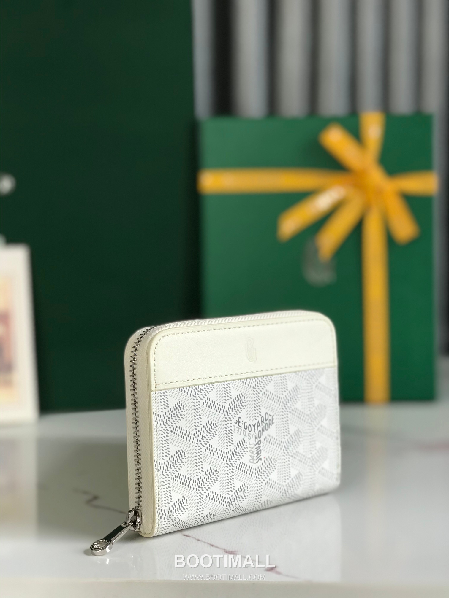 Goyard Matignon Mini Goyardine Canvas Zip Coin Wallet with Card Slots 고야드 마티뇽 미니 고야르딘 캔버스 집 코인 지갑 카드슬롯 020605 11.5cm 3