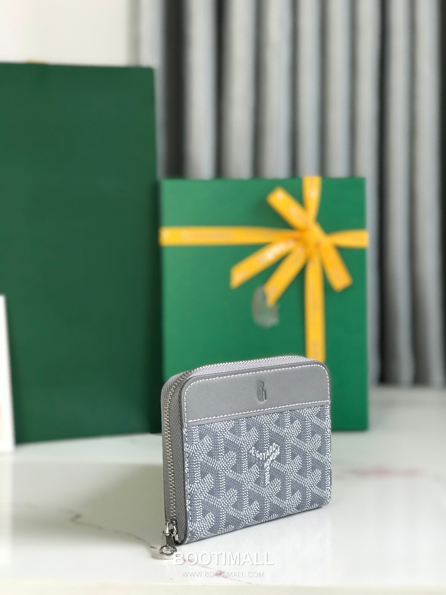 Goyard Matignon Mini Goyardine Canvas Zip Coin Wallet with Card Slots 고야드 마티뇽 미니 고야르딘 캔버스 집 코인 지갑 카드슬롯 020605 11.5cm 3