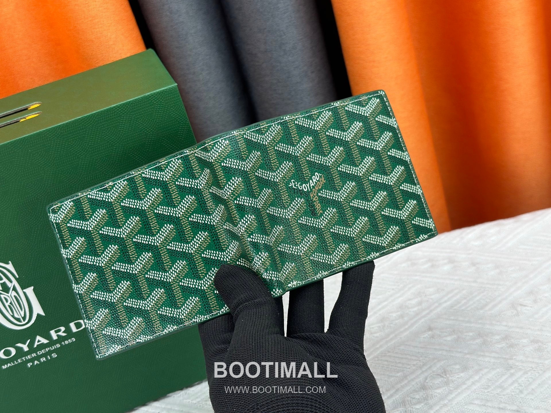 Goyard Goyardine Canvas Bi-Fold Wallet with 8 Card Slots 고야드 고야르딘 캔버스 바이폴드 카드지갑 G5126 11cm 3