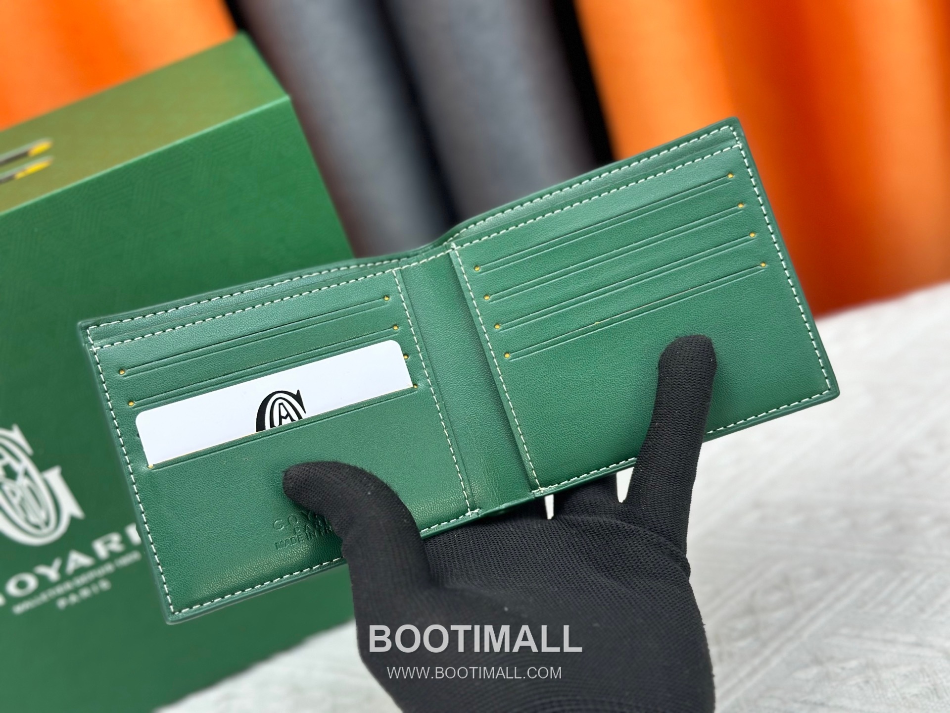 Goyard Goyardine Canvas Bi-Fold Wallet with 8 Card Slots 고야드 고야르딘 캔버스 바이폴드 카드지갑 G5126 11cm 4