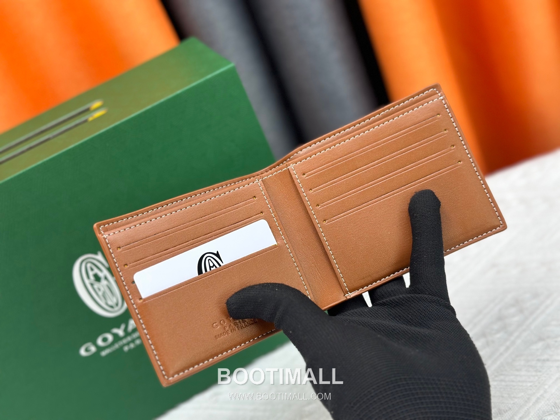 Goyard Goyardine Canvas Bi-Fold Wallet with 8 Card Slots 고야드 고야르딘 캔버스 바이폴드 카드지갑 G5126 11cm 4