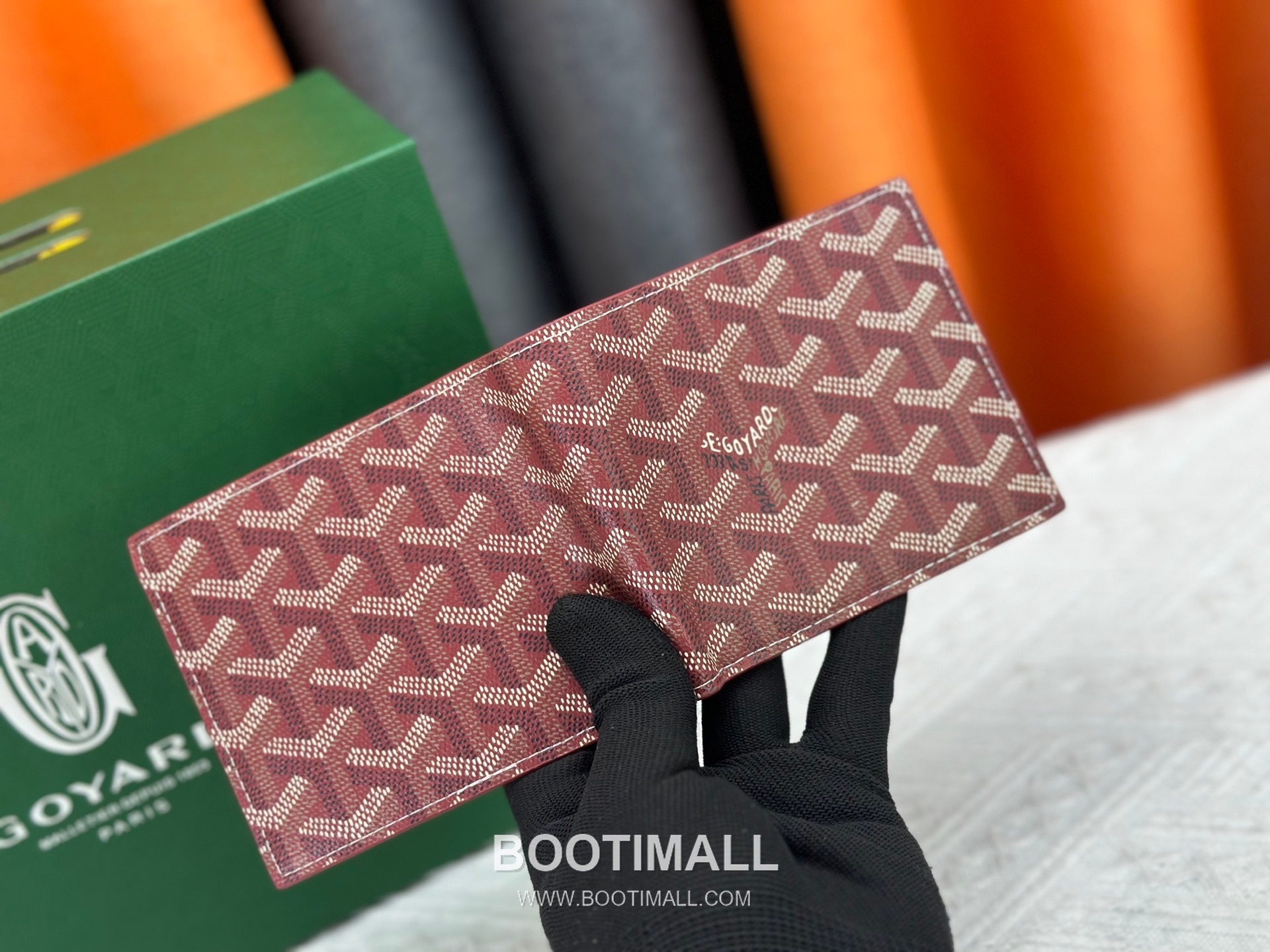 Goyard Goyardine Canvas Bi-Fold Wallet with 8 Card Slots 고야드 고야르딘 캔버스 바이폴드 카드지갑 G5126 11cm 3