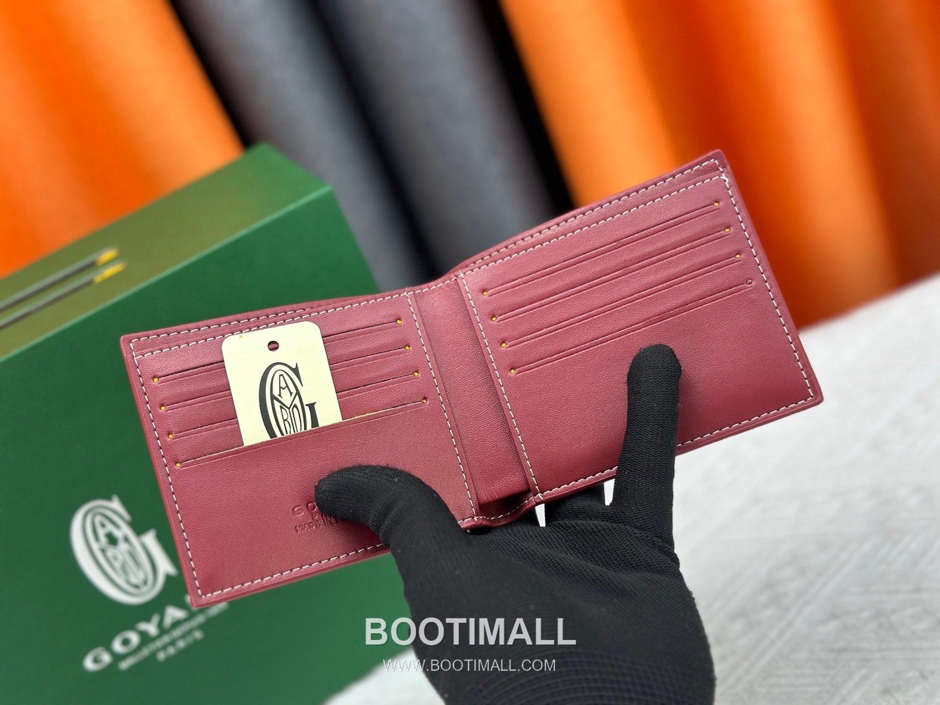 Goyard Goyardine Canvas Bi-Fold Wallet with 8 Card Slots 고야드 고야르딘 캔버스 바이폴드 카드지갑 G5126 11cm 4