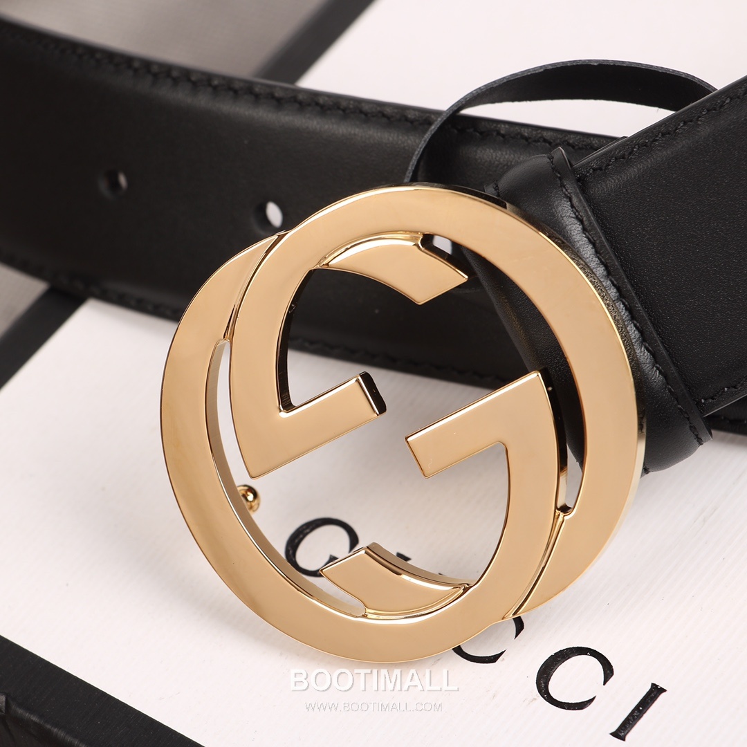 Gucci GG Marmont Calfskin Litchi Leather Belt with GG Buckle Gold-Plated 구찌 GG 마몬트 카프스킨 리치 텍스처 벨트 더블G 버클 황동 베이스 금도금 3.8cm 2