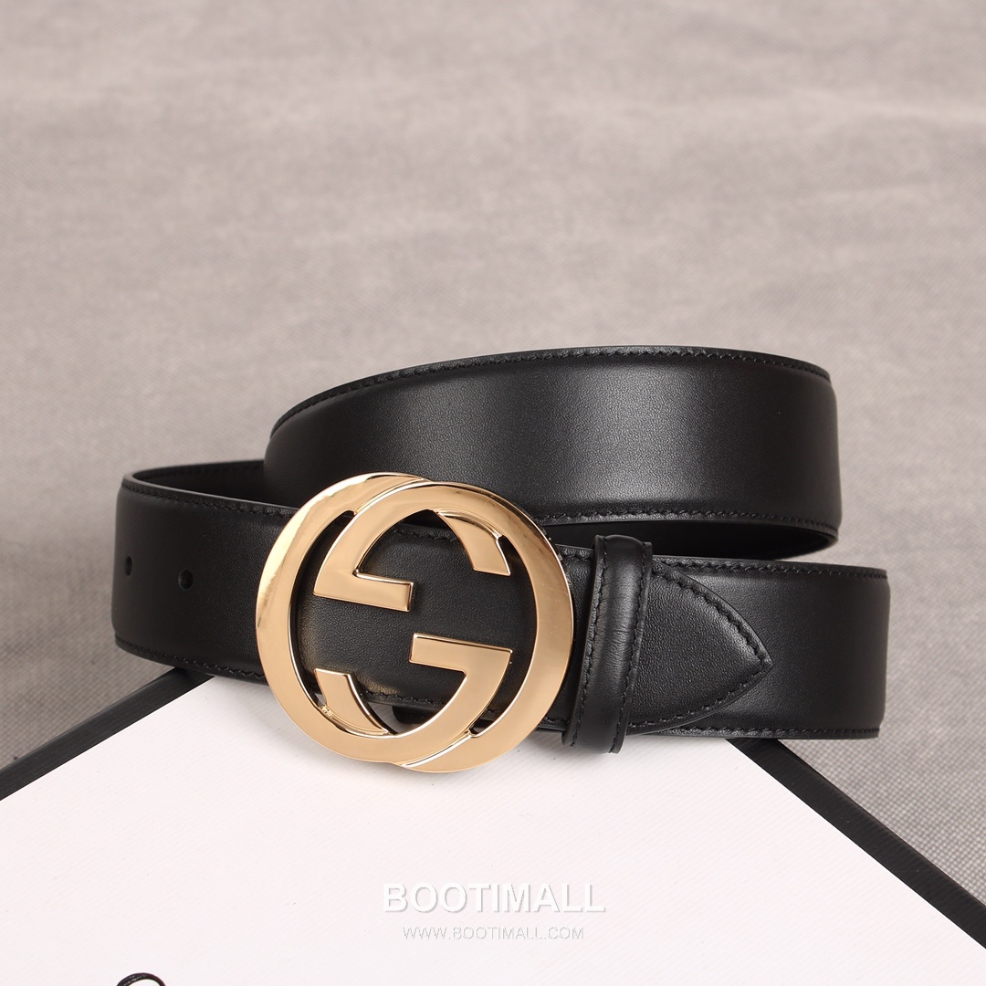Gucci GG Marmont Calfskin Litchi Leather Belt with GG Buckle Gold-Plated 구찌 GG 마몬트 카프스킨 리치 텍스처 벨트 더블G 버클 황동 베이스 금도금 3.8cm 3