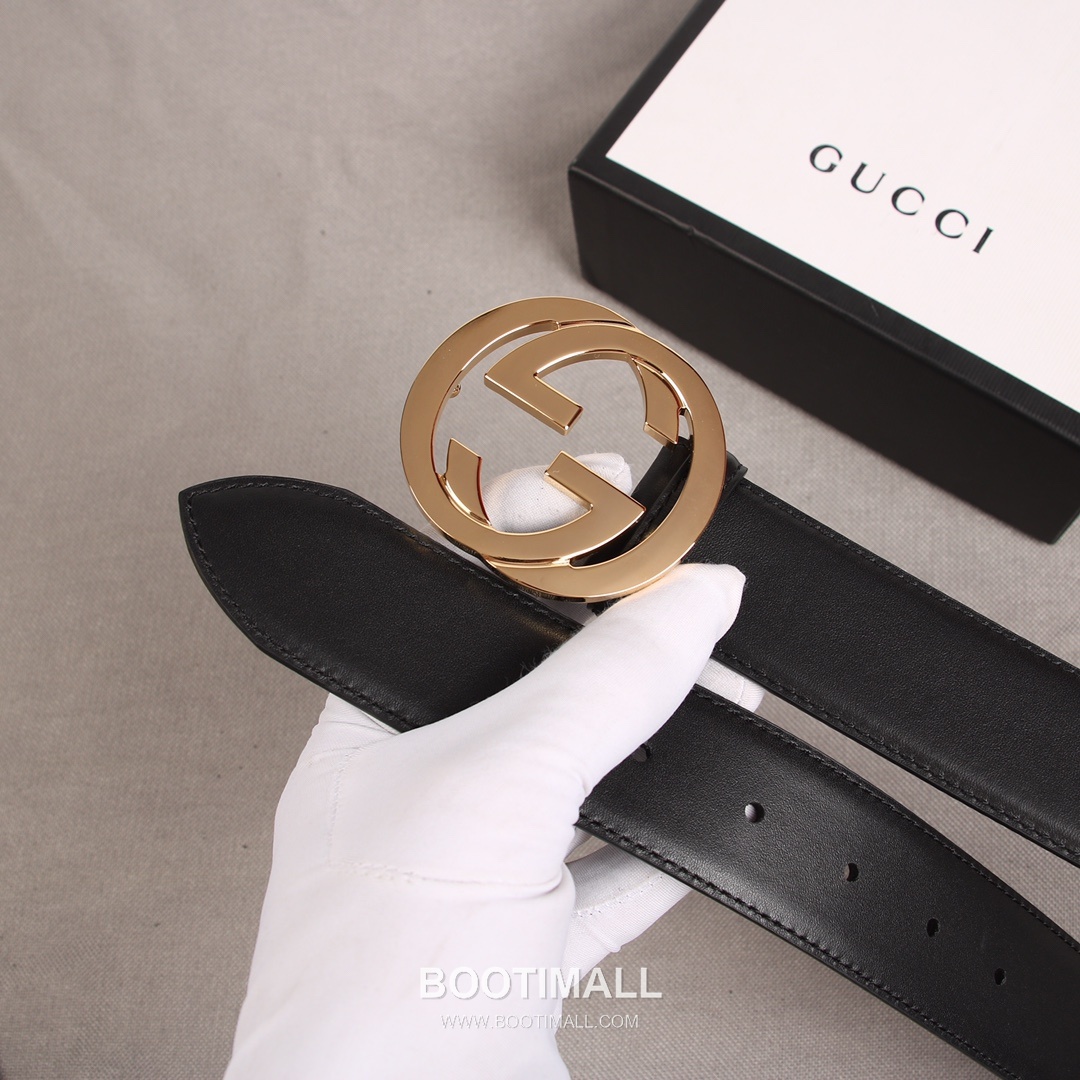 Gucci GG Marmont Calfskin Litchi Leather Belt with GG Buckle Gold-Plated 구찌 GG 마몬트 카프스킨 리치 텍스처 벨트 더블G 버클 황동 베이스 금도금 3.8cm 4