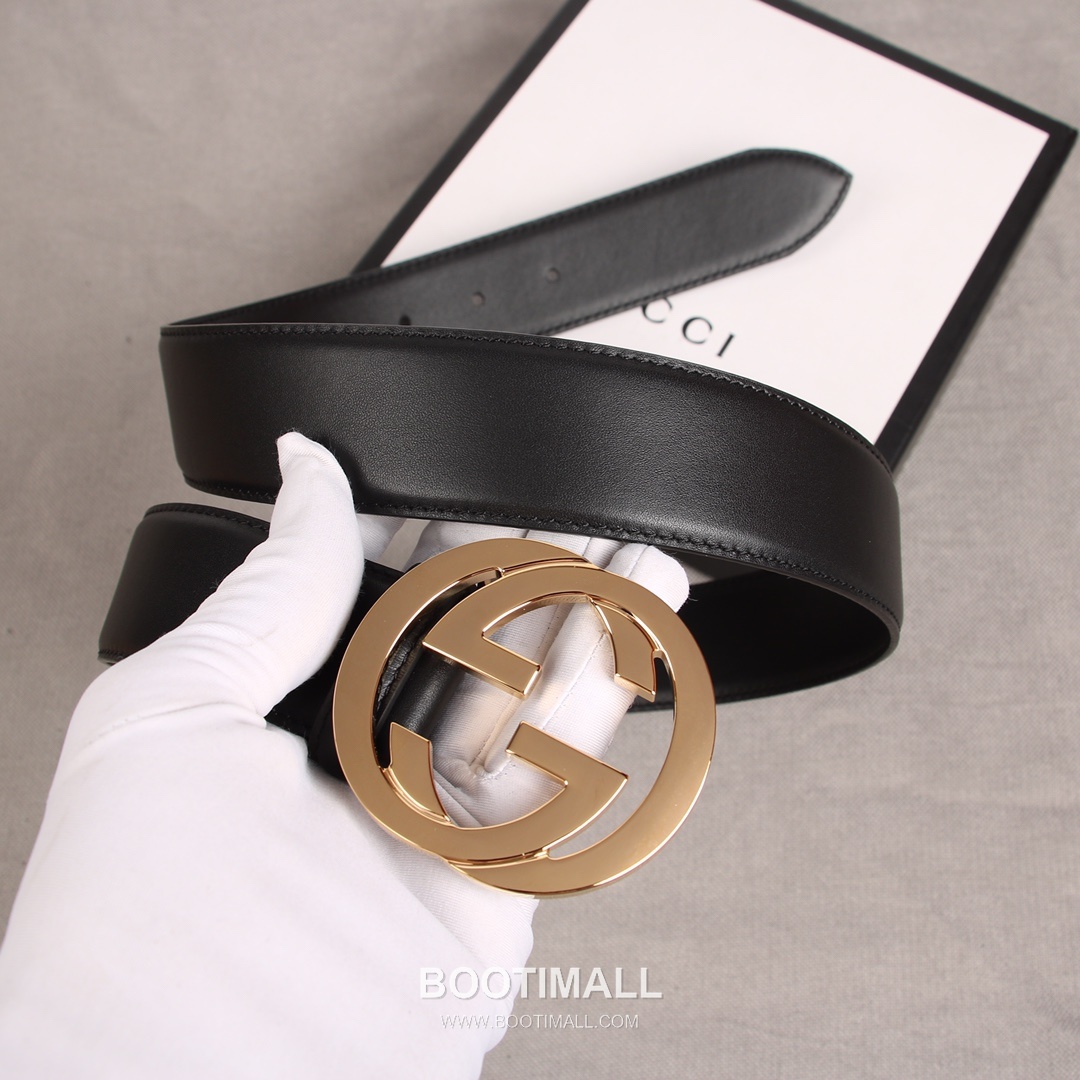 Gucci GG Marmont Calfskin Litchi Leather Belt with GG Buckle Gold-Plated 구찌 GG 마몬트 카프스킨 리치 텍스처 벨트 더블G 버클 황동 베이스 금도금 3.8cm 6