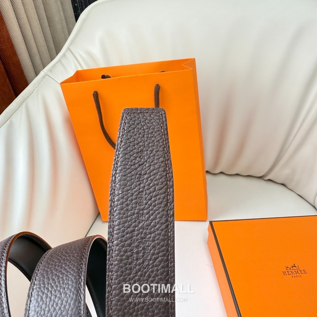 Hermes Constance Calfskin Reversible Belt with H Buckle Palladium 에르메스 콘스탄스 카프스킨 리버서블 벨트 H버클 황동 베이스 팔라듐 피니시 3.8cm 5