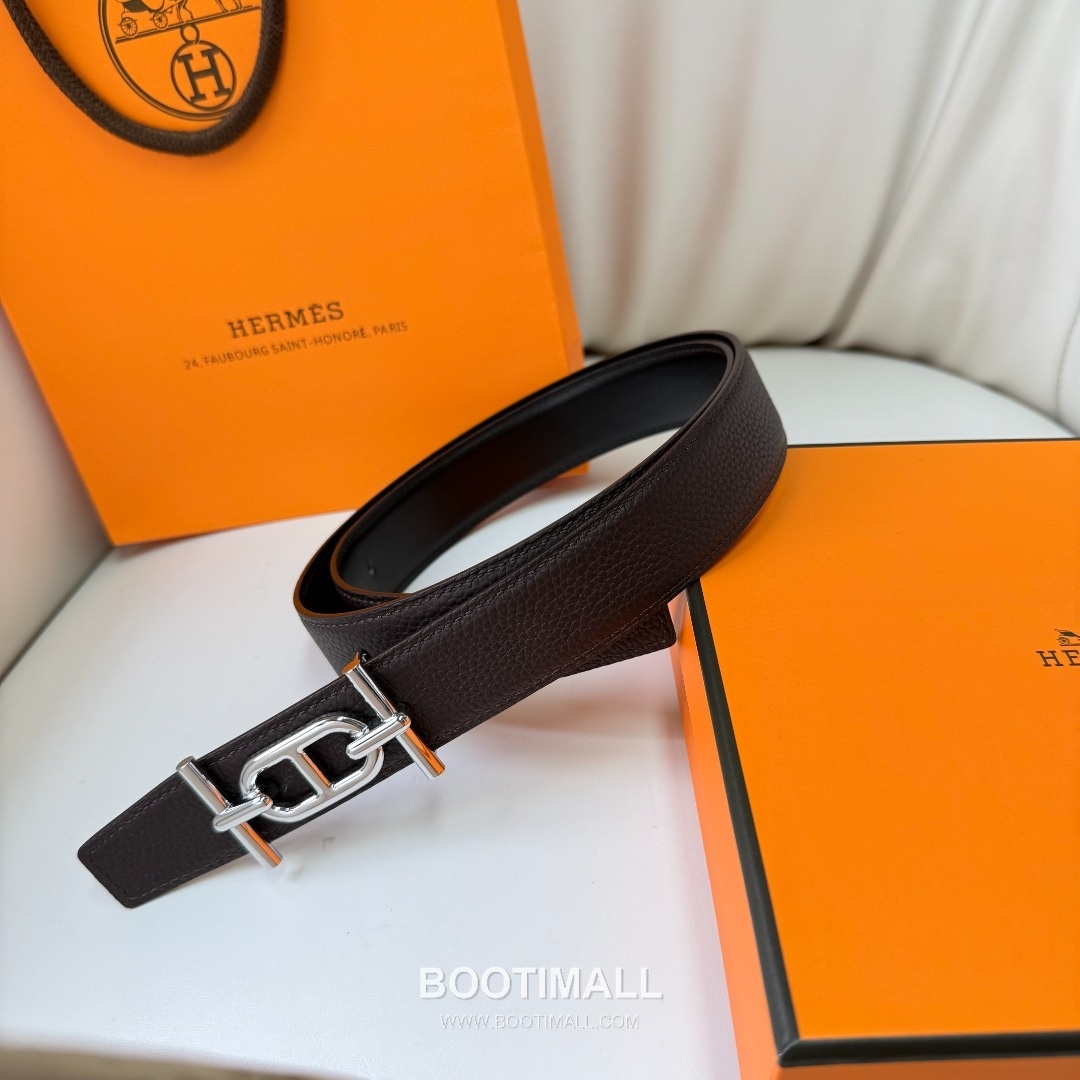 Hermes Constance Calfskin Reversible Belt with H Buckle Palladium 에르메스 콘스탄스 카프스킨 리버서블 벨트 H버클 황동 베이스 팔라듐 피니시 3.8cm 8