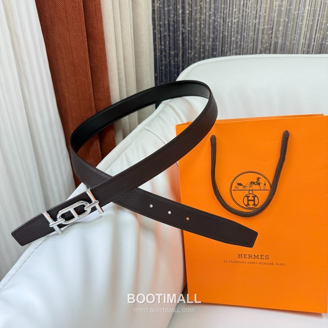 Hermes Constance Calfskin Reversible Belt with H Buckle Palladium 에르메스 콘스탄스 카프스킨 리버서블 벨트 H버클 황동 베이스 팔라듐 피니시 3.8cm 9