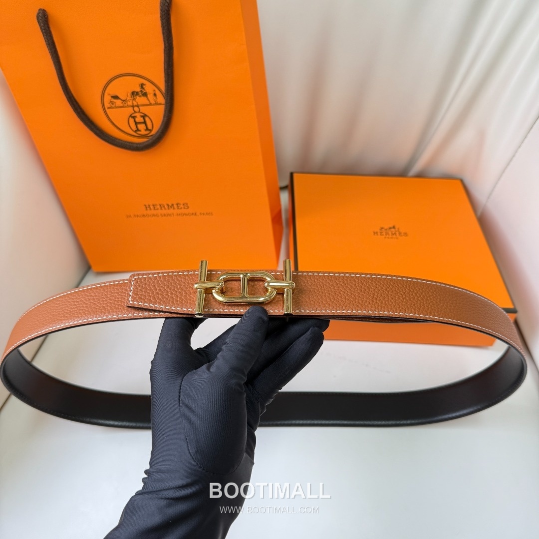 Hermes Constance Calfskin Reversible Belt with H Buckle Palladium 에르메스 콘스탄스 카프스킨 리버서블 벨트 H버클 황동 베이스 팔라듐 피니시 3.8cm 1