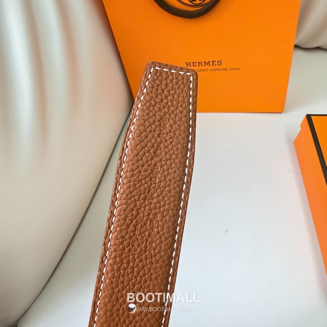 Hermes Constance Calfskin Reversible Belt with H Buckle Palladium 에르메스 콘스탄스 카프스킨 리버서블 벨트 H버클 황동 베이스 팔라듐 피니시 3.8cm 7