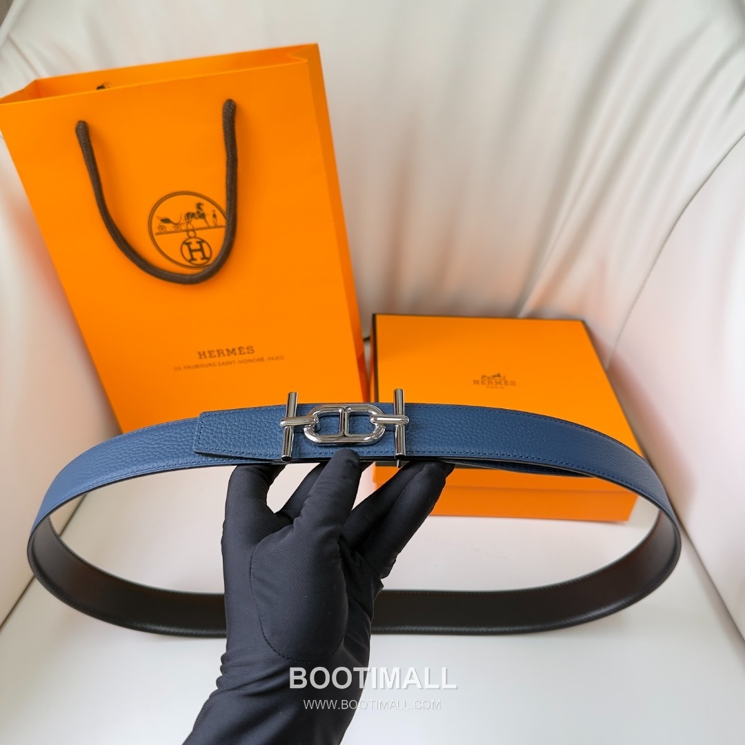 Hermes Constance Calfskin Reversible Belt with H Buckle Palladium 에르메스 콘스탄스 카프스킨 리버서블 벨트 H버클 황동 베이스 팔라듐 피니시 3.8cm 1