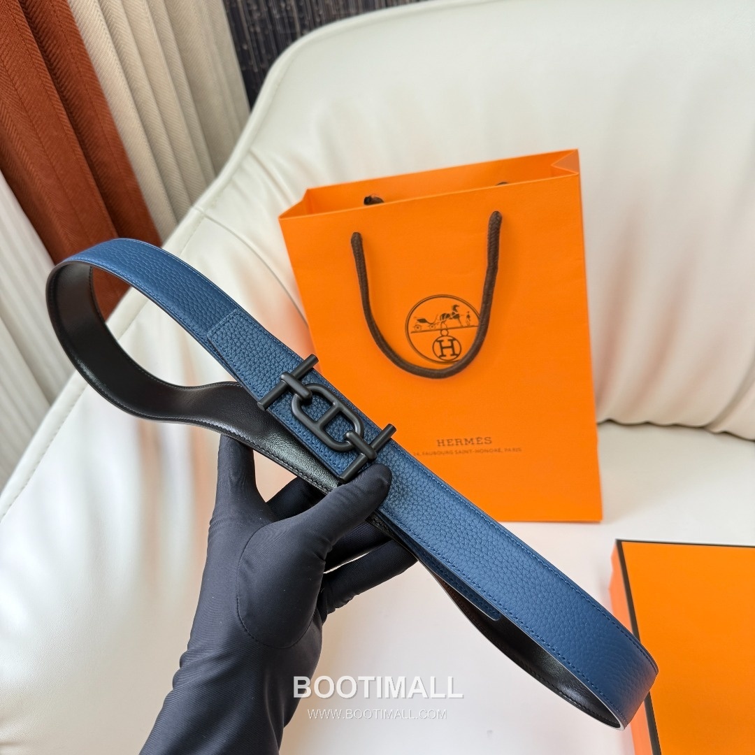Hermes Constance Calfskin Reversible Belt with H Buckle Palladium 에르메스 콘스탄스 카프스킨 리버서블 벨트 H버클 황동 베이스 팔라듐 피니시 3.8cm 5