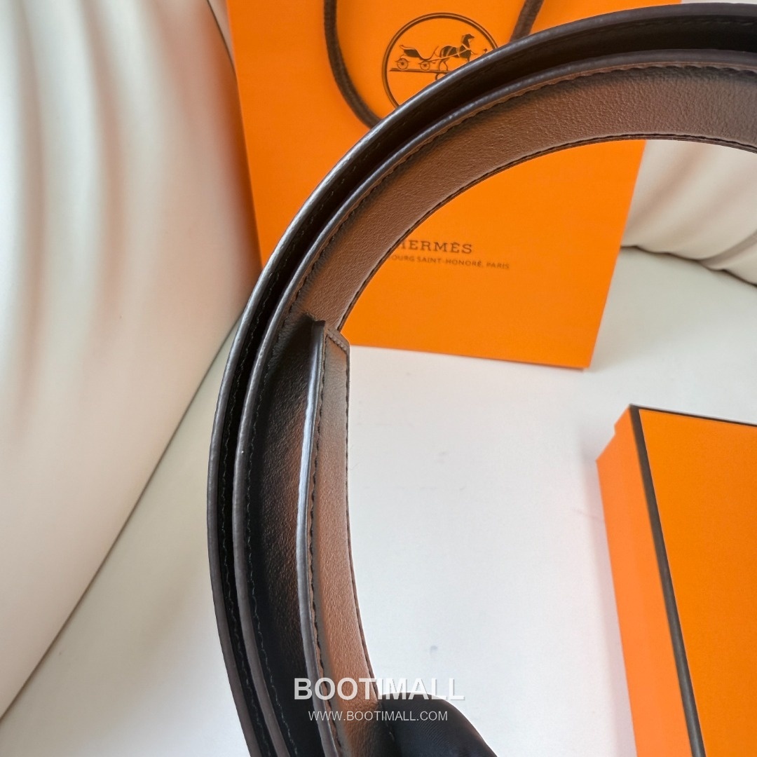 Hermes Constance Calfskin Reversible Belt with H Buckle Palladium 에르메스 콘스탄스 카프스킨 리버서블 벨트 H버클 황동 베이스 팔라듐 피니시 3.8cm 7