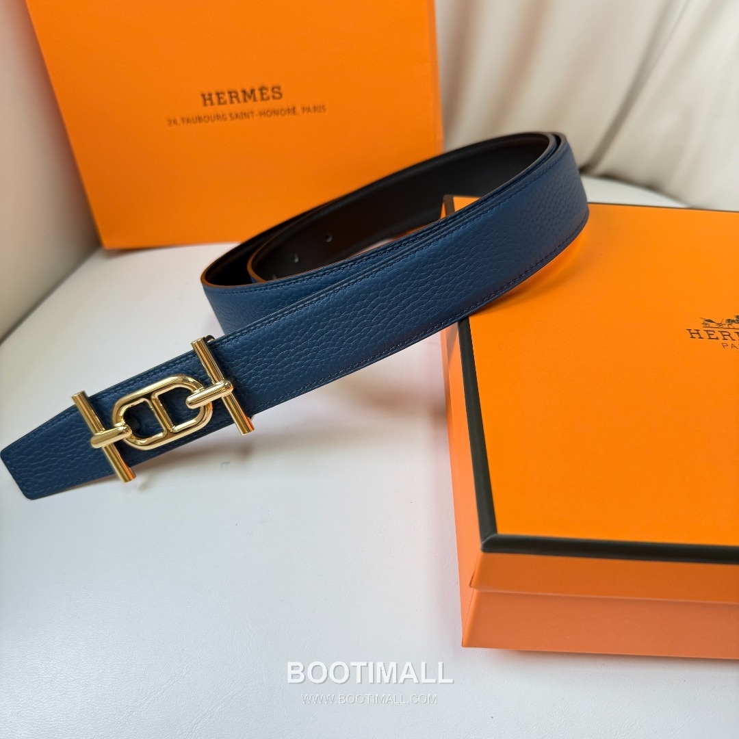 Hermes Constance Calfskin Reversible Belt with H Buckle Palladium 에르메스 콘스탄스 카프스킨 리버서블 벨트 H버클 황동 베이스 팔라듐 피니시 3.8cm 8