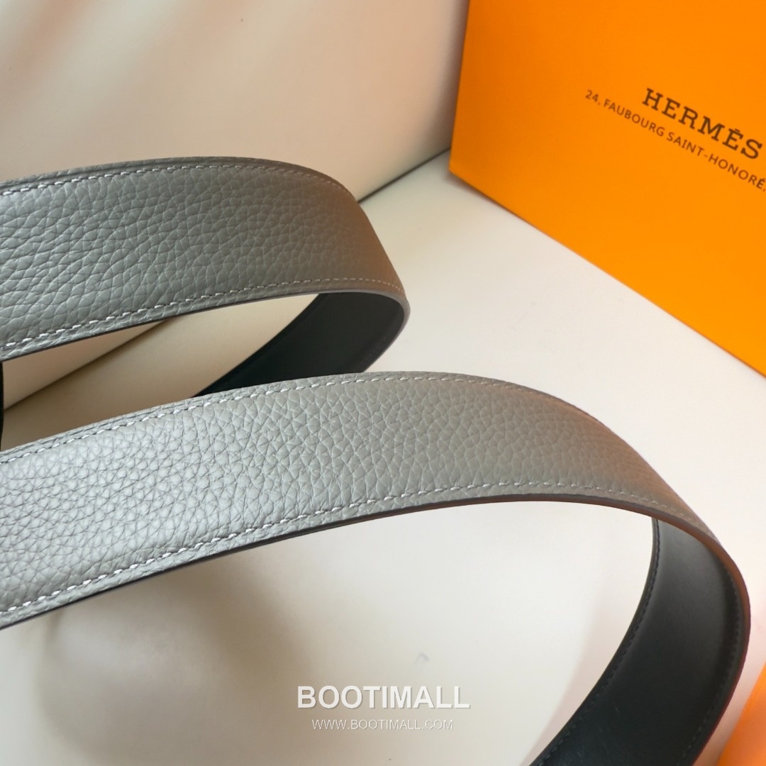 Hermes Constance Calfskin Reversible Belt with H Buckle Palladium 에르메스 콘스탄스 카프스킨 리버서블 벨트 H버클 황동 베이스 팔라듐 피니시 3.8cm 4