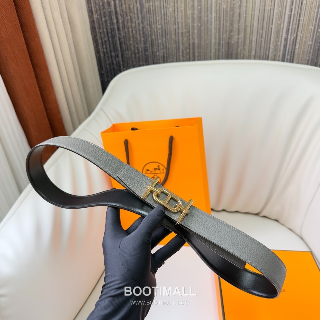 Hermes Constance Calfskin Reversible Belt with H Buckle Palladium 에르메스 콘스탄스 카프스킨 리버서블 벨트 H버클 황동 베이스 팔라듐 피니시 3.8cm 5