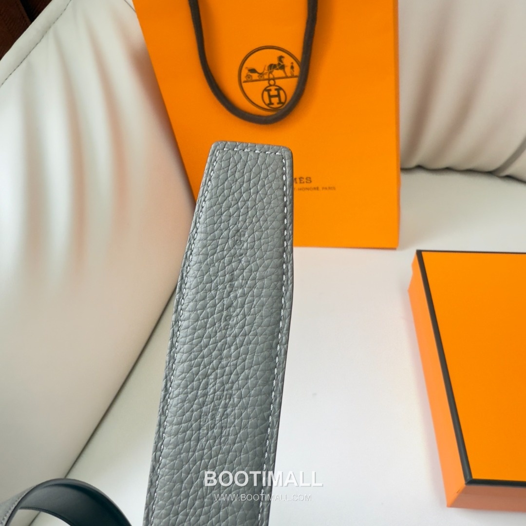 Hermes Constance Calfskin Reversible Belt with H Buckle Palladium 에르메스 콘스탄스 카프스킨 리버서블 벨트 H버클 황동 베이스 팔라듐 피니시 3.8cm 7