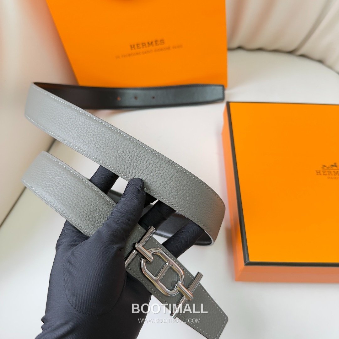 Hermes Constance Calfskin Reversible Belt with H Buckle Palladium 에르메스 콘스탄스 카프스킨 리버서블 벨트 H버클 황동 베이스 팔라듐 피니시 3.8cm 8