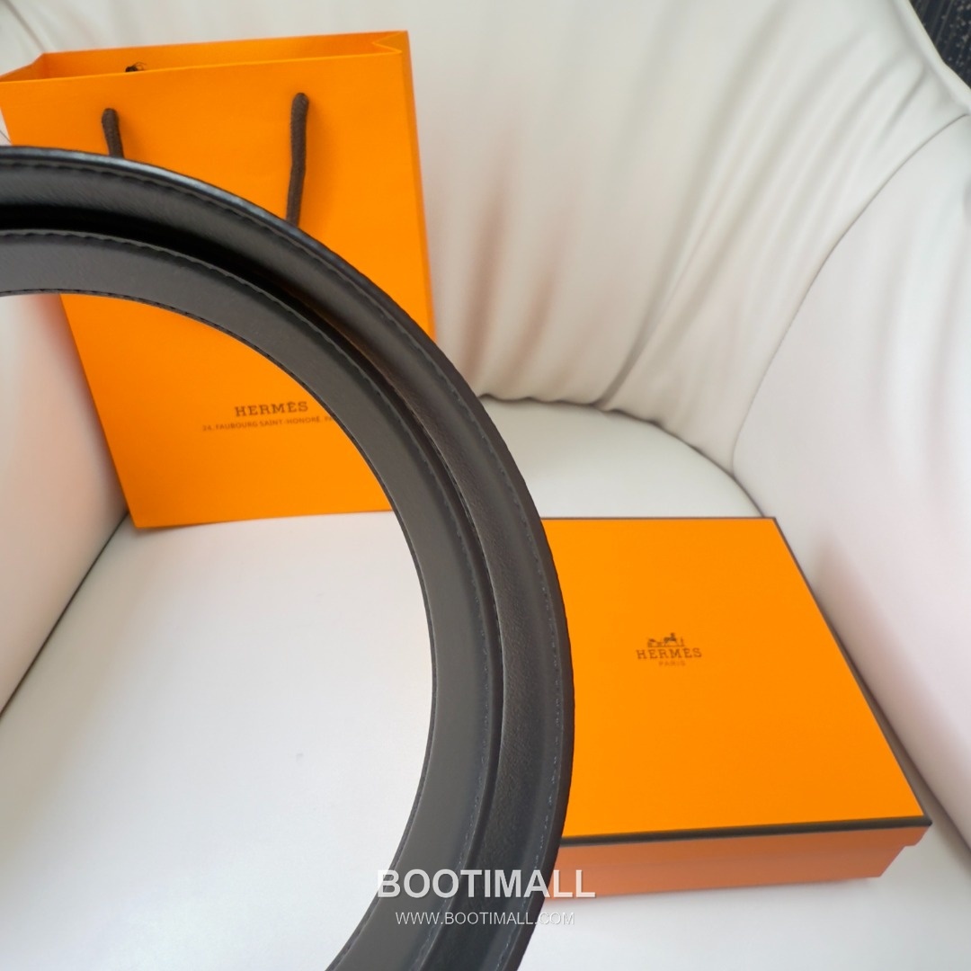 Hermes Constance Calfskin Reversible Belt with H Buckle Palladium 에르메스 콘스탄스 카프스킨 리버서블 벨트 H버클 황동 베이스 팔라듐 피니시 3.8cm 9