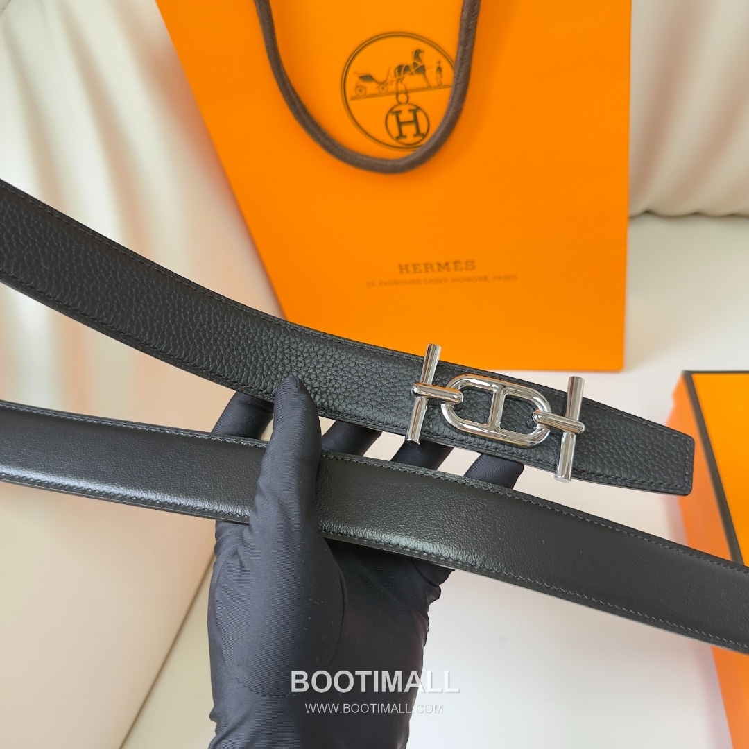 Hermes Constance Calfskin Reversible Belt with H Buckle Palladium 에르메스 콘스탄스 카프스킨 리버서블 벨트 H버클 황동 베이스 팔라듐 피니시 3.8cm 6