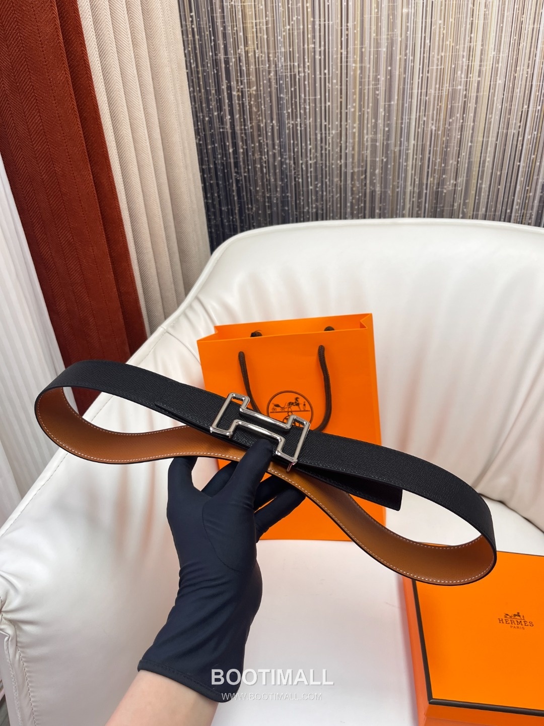 Hermes Constance Calfskin Reversible Belt with H Buckle Palladium 에르메스 콘스탄스 카프스킨 리버서블 벨트 H버클 황동 베이스 팔라듐 피니시 3.8cm 5