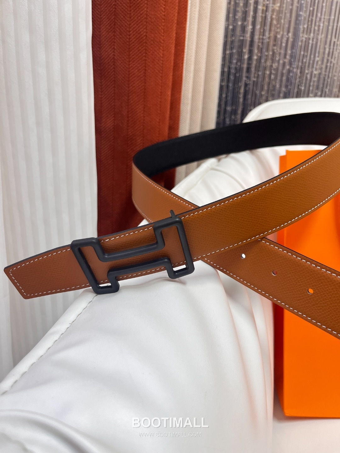 Hermes Constance Calfskin Reversible Belt with H Buckle Palladium 에르메스 콘스탄스 카프스킨 리버서블 벨트 H버클 황동 베이스 팔라듐 피니시 3.8cm 9
