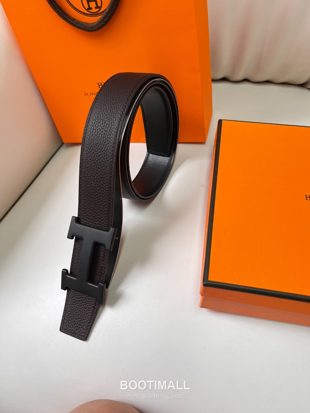Hermes Constance Calfskin Reversible Belt with H Buckle Palladium 에르메스 콘스탄스 카프스킨 리버서블 벨트 H버클 황동 베이스 팔라듐 피니시 3.8cm 6