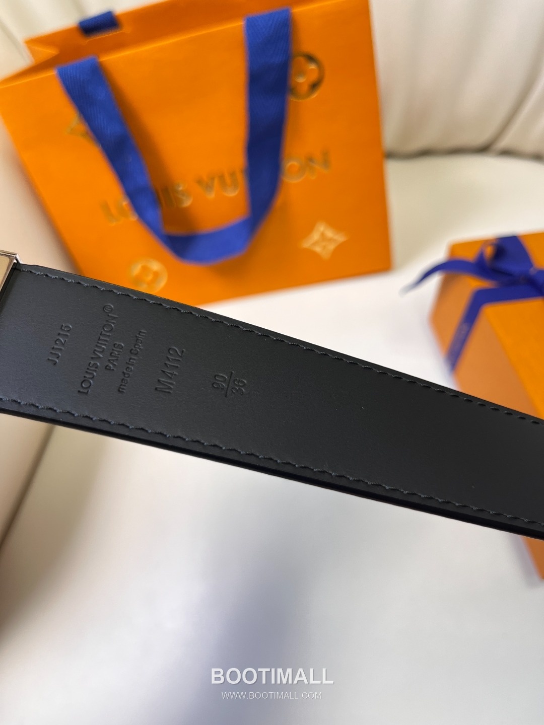 Louis Vuitton LV Monogram Canvas Reversible Belt with Pin Buckle Palladium 구찌가 아닌 루이비통 LV 모노그램 캔버스 리버서블 벨트 핀 버클 스테인리스 스틸 팔라듐 피니시 3.5cm 8
