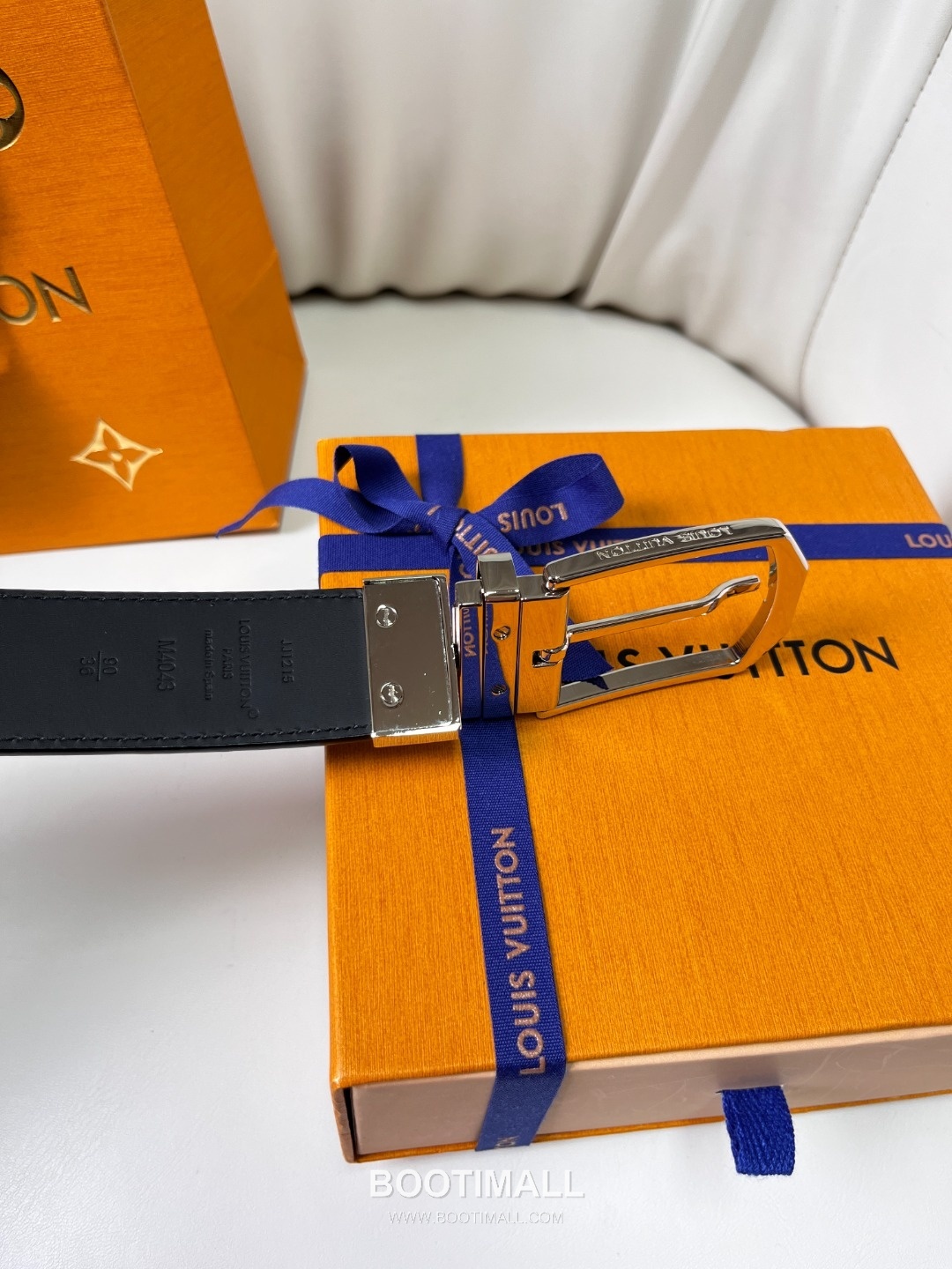 Louis Vuitton LV Monogram Canvas Reversible Belt with Pin Buckle Palladium 구찌가 아닌 루이비통 LV 모노그램 캔버스 리버서블 벨트 핀 버클 스테인리스 스틸 팔라듐 피니시 3.5cm 8