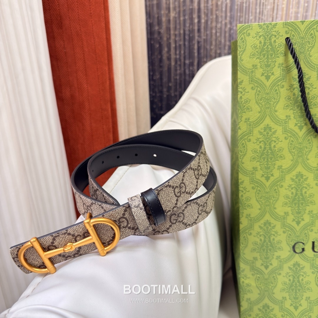 Gucci Horsebit Patent Calfskin Reversible Belt with Horsebit Buckle Gold-Plated 구찌 홀스빗 페이턴트 카프스킨 리버서블 벨트 홀스빗 버클 황동 베이스 금도금 3.0cm 5