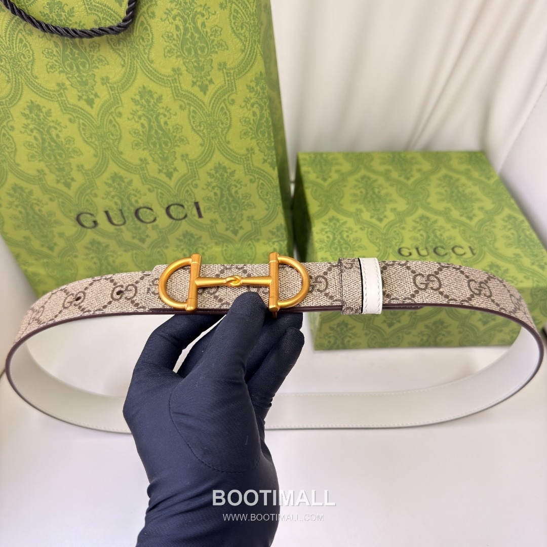 Gucci Horsebit Patent Calfskin Reversible Belt with Horsebit Buckle Gold-Plated 구찌 홀스빗 페이턴트 카프스킨 리버서블 벨트 홀스빗 버클 황동 베이스 금도금 3.0cm 1