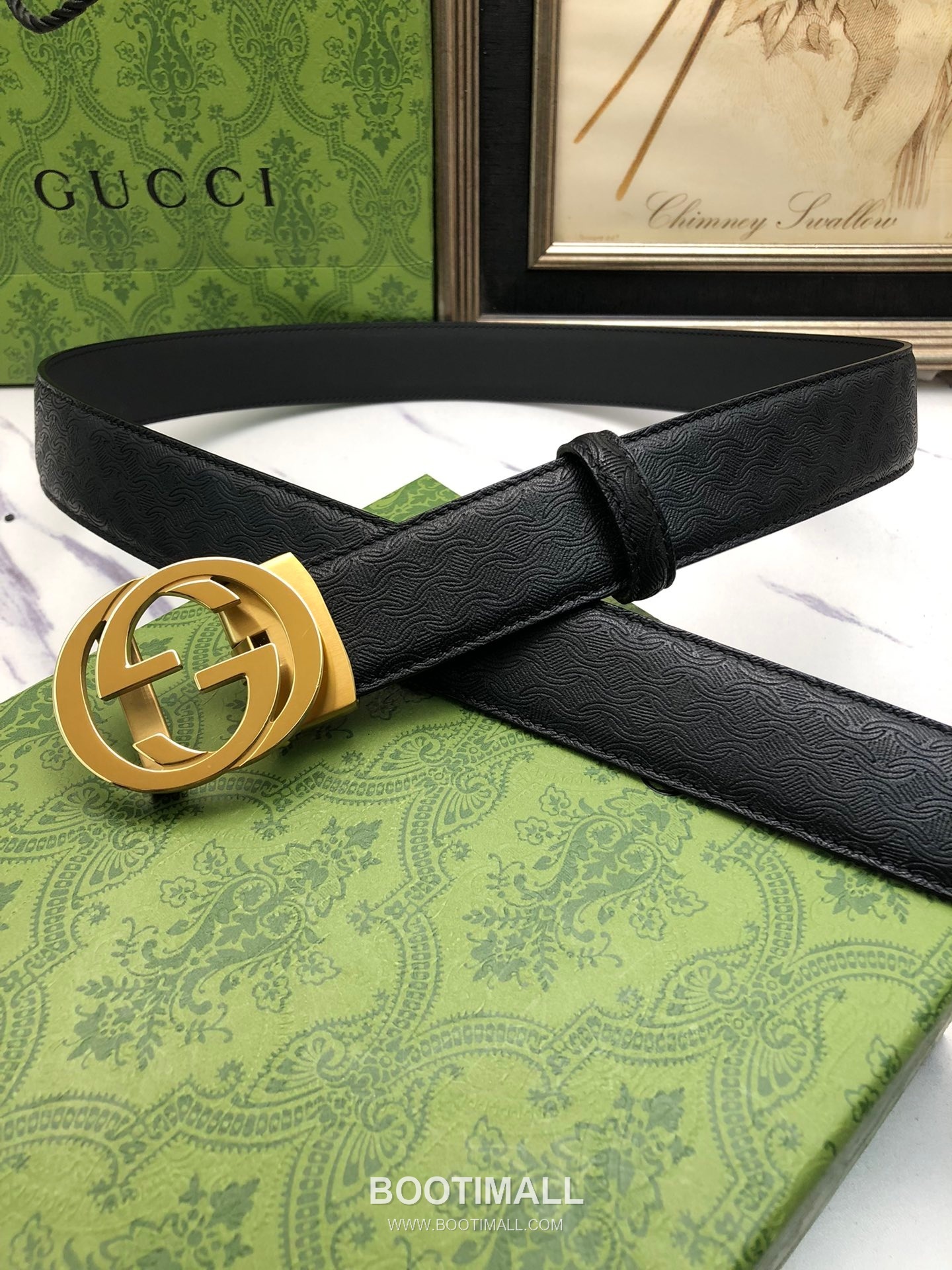 Gucci Calfskin Neck Grain Leather Reversible Belt with Automatic Buckle Palladium 구찌 카프스킨 넥 그레인 레더 리버서블 벨트 오토매틱 버클 황동 베이스 팔라듐 피니시 3.5cm 3