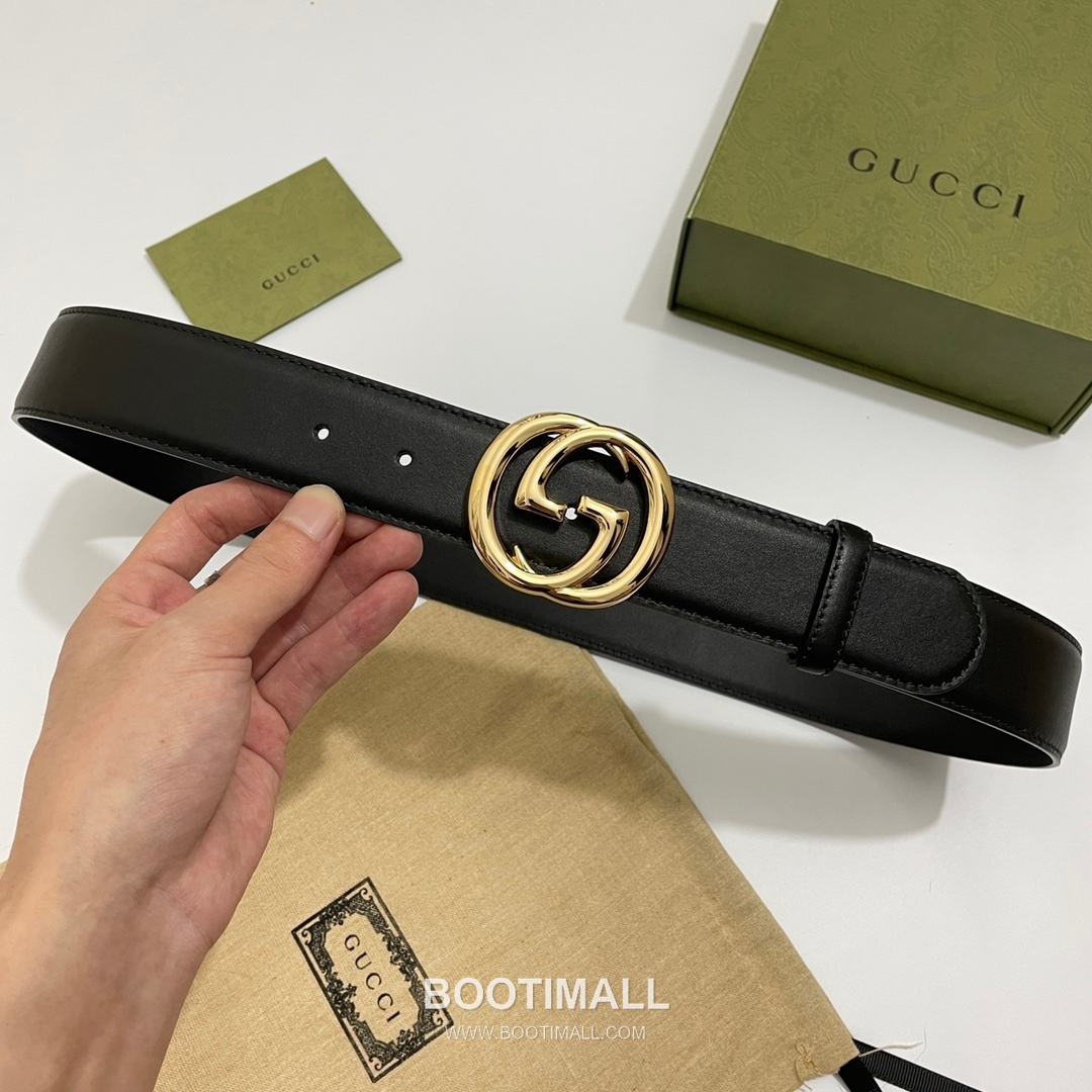 Gucci GG Marmont Calfskin Leather Belt with Double G Buckle Gold-Plated 구찌 GG 마몬트 카프스킨 레더 벨트 더블G 버클 황동 베이스 금도금 4.0cm 2