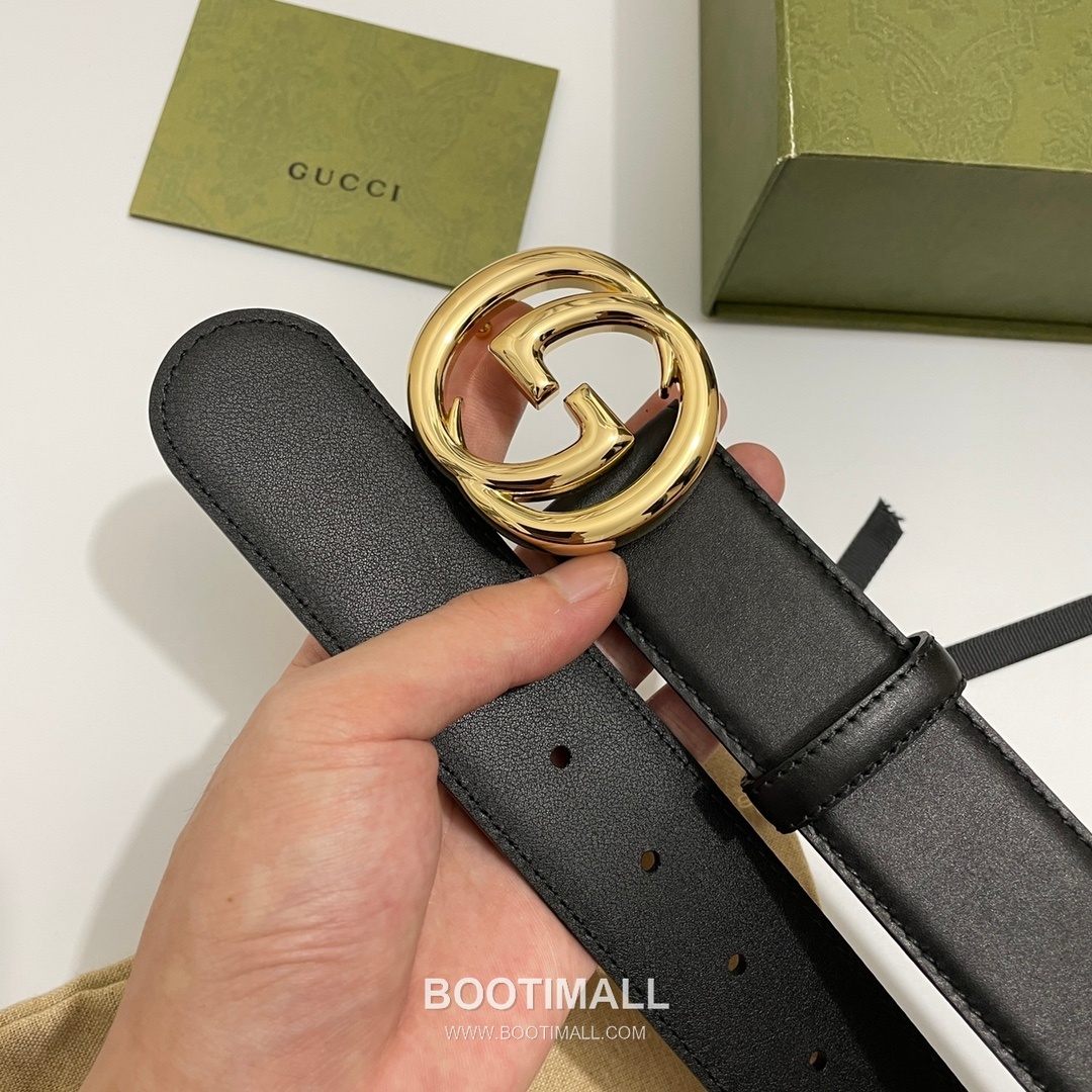 Gucci GG Marmont Calfskin Leather Belt with Double G Buckle Gold-Plated 구찌 GG 마몬트 카프스킨 레더 벨트 더블G 버클 황동 베이스 금도금 4.0cm 3