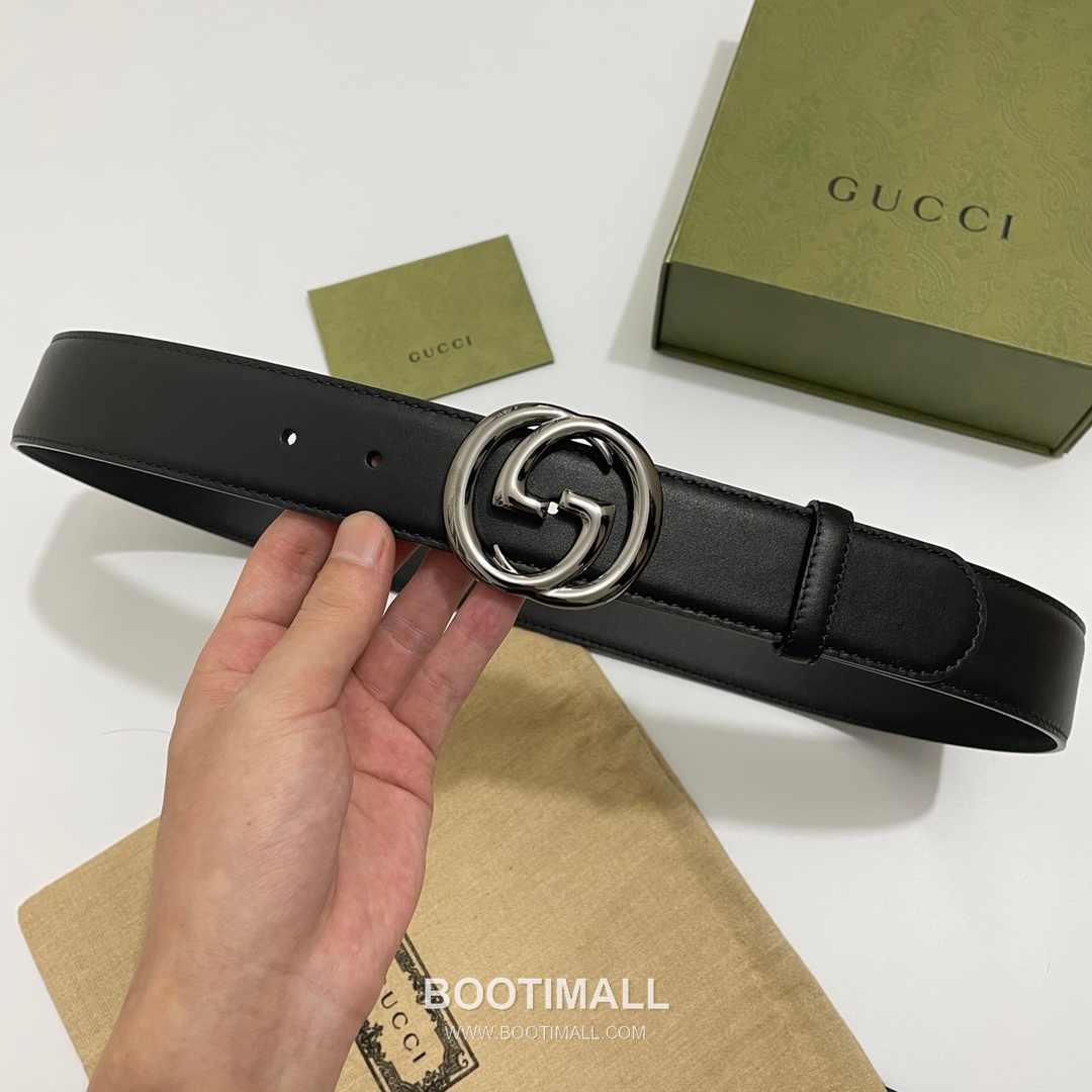 Gucci GG Marmont Calfskin Leather Belt with Double G Buckle Gold-Plated 구찌 GG 마몬트 카프스킨 레더 벨트 더블G 버클 황동 베이스 금도금 4.0cm 2