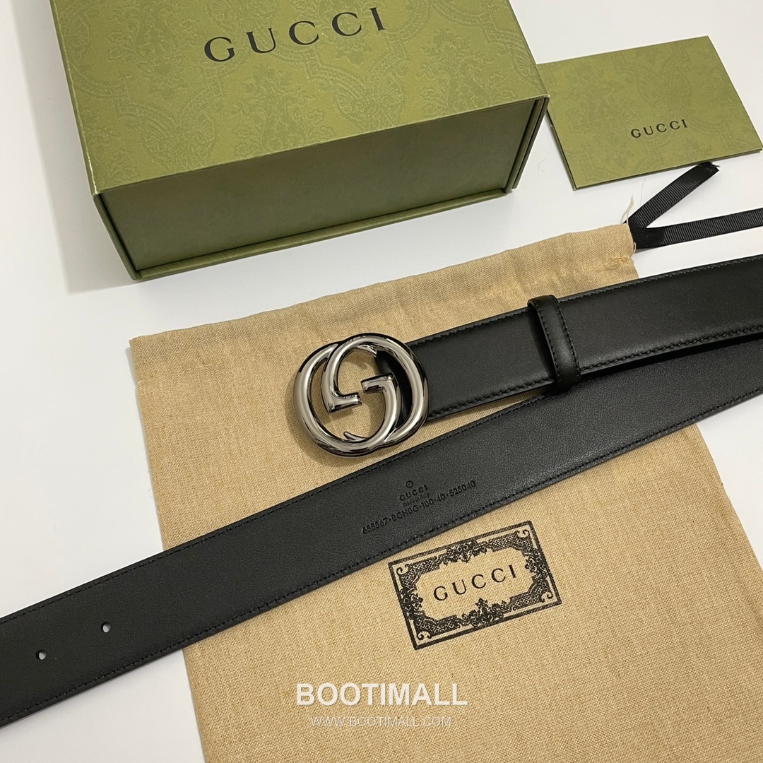 Gucci GG Marmont Calfskin Leather Belt with Double G Buckle Gold-Plated 구찌 GG 마몬트 카프스킨 레더 벨트 더블G 버클 황동 베이스 금도금 4.0cm 9