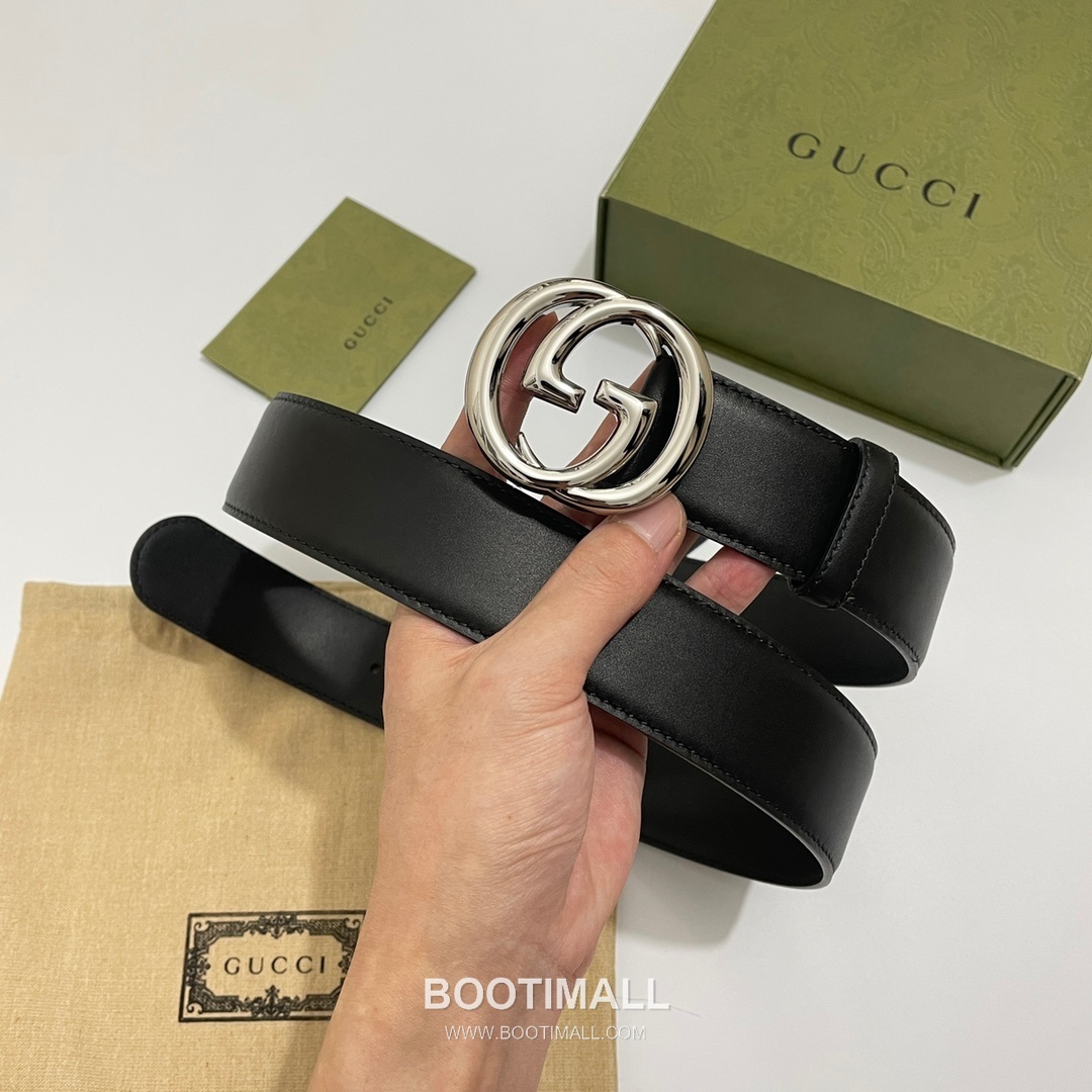 Gucci GG Marmont Calfskin Leather Belt with Double G Buckle Gold-Plated 구찌 GG 마몬트 카프스킨 레더 벨트 더블G 버클 황동 베이스 금도금 4.0cm 1