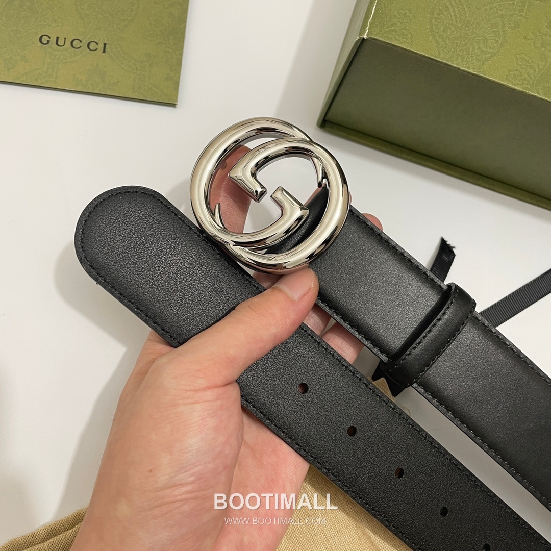 Gucci GG Marmont Calfskin Leather Belt with Double G Buckle Gold-Plated 구찌 GG 마몬트 카프스킨 레더 벨트 더블G 버클 황동 베이스 금도금 4.0cm 3